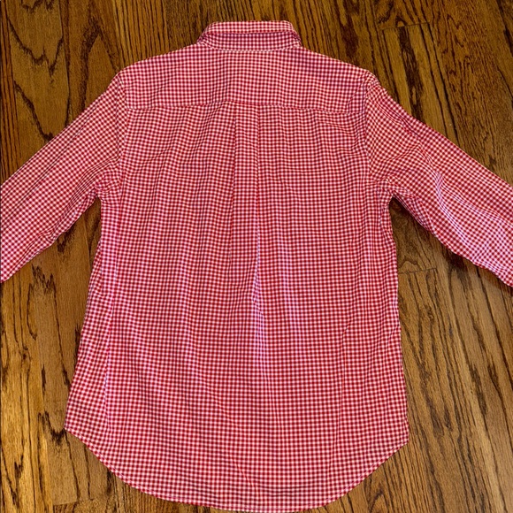 Ralph Lauren boys oxford shirt red/white gingham sizes small, medium & large - Picture 6 of 9